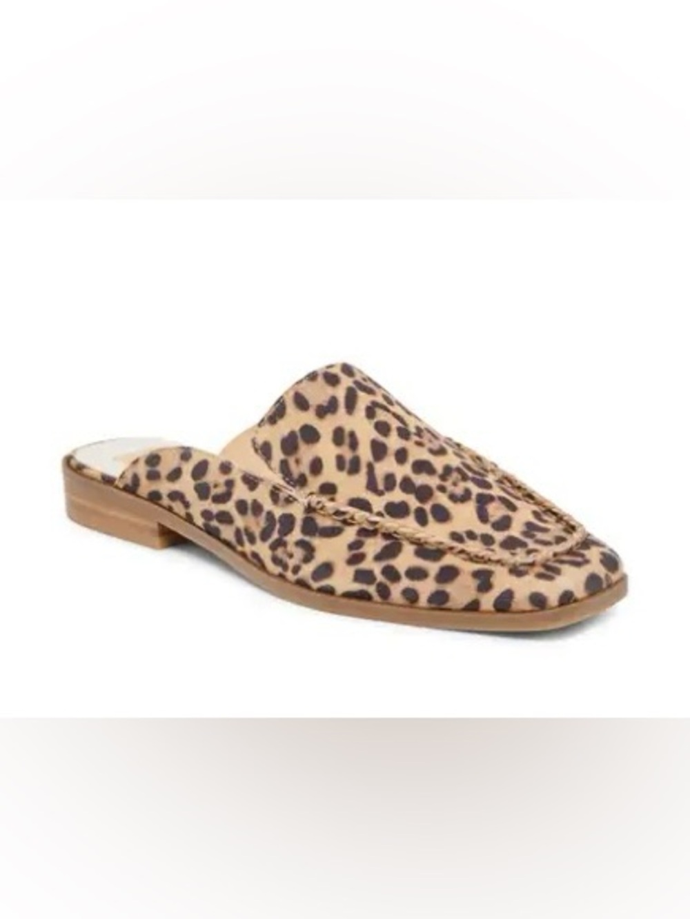 Dolce Vita Brevyn Perforated Mule size 7M, leopard suede, NWT